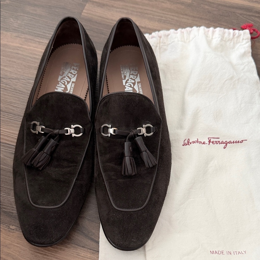 Salvatore Ferragamo Men's Brown Tassel Loafers